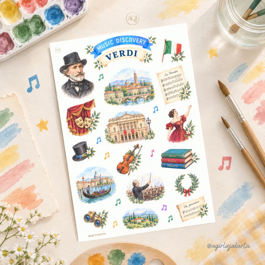 Verdi Stickers Sheet