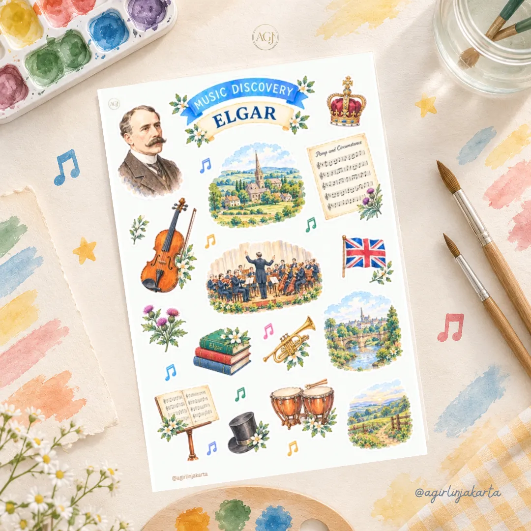 Elgar Stickers Sheet