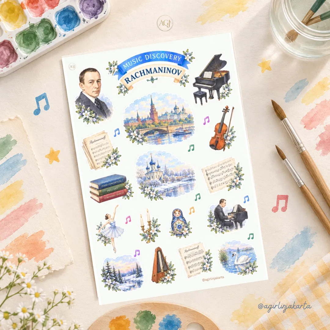 Rachmaninov Stickers Sheet