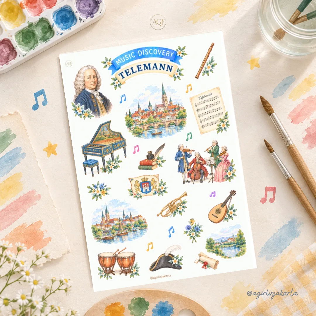 Telemann Stickers Sheet