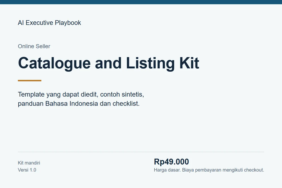 Product Catalogue & Listing Kit