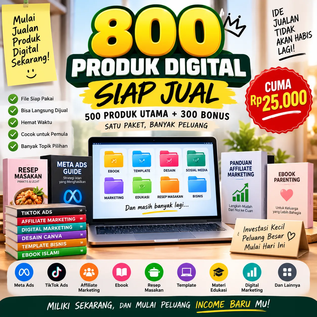 500 Produk DIGITAL SIAP JUAL Bonus 300 Produk DIGITAL