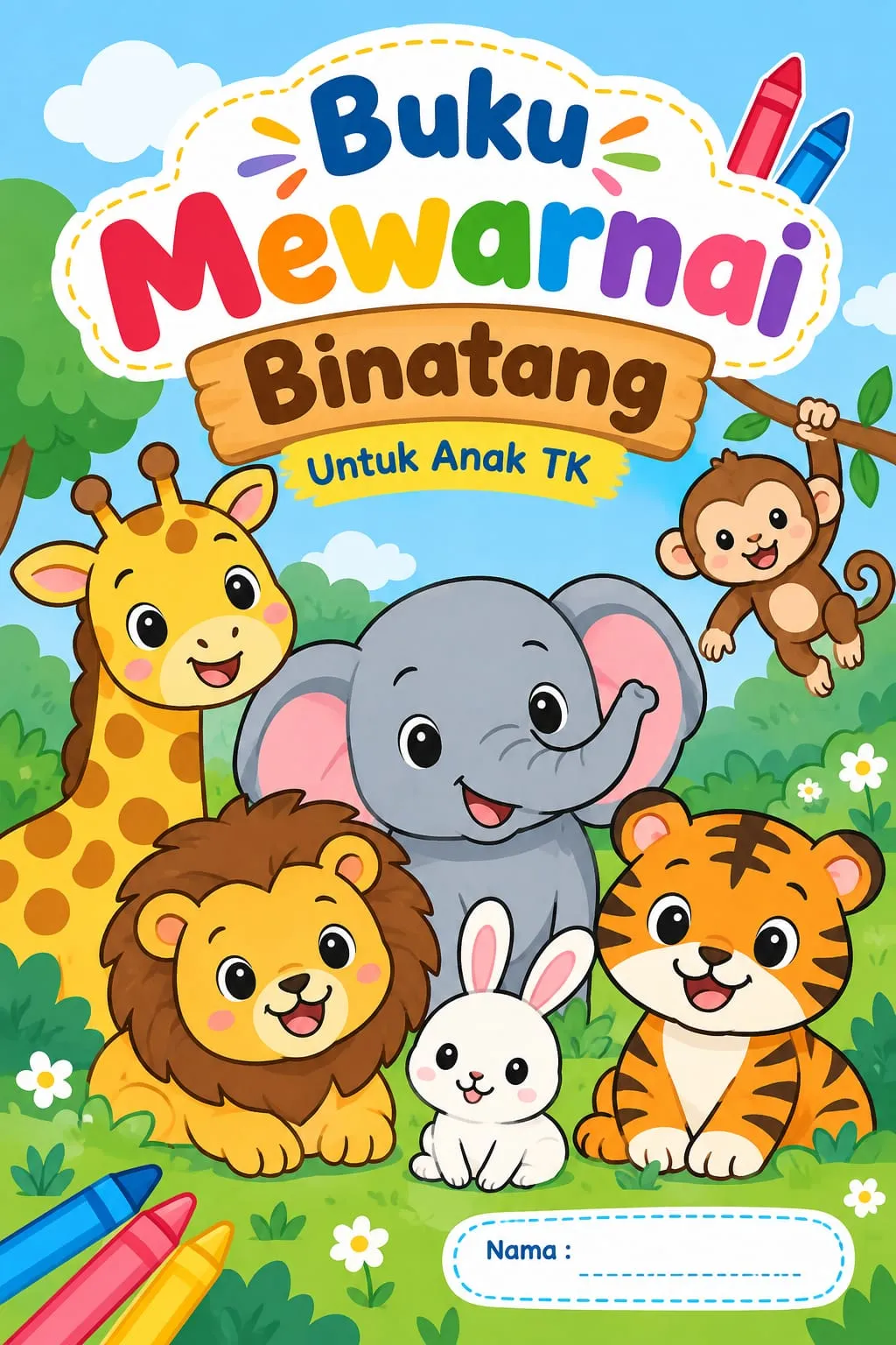 Gambar Mewarnai Anak Digital - Cetak Sepuasnya!