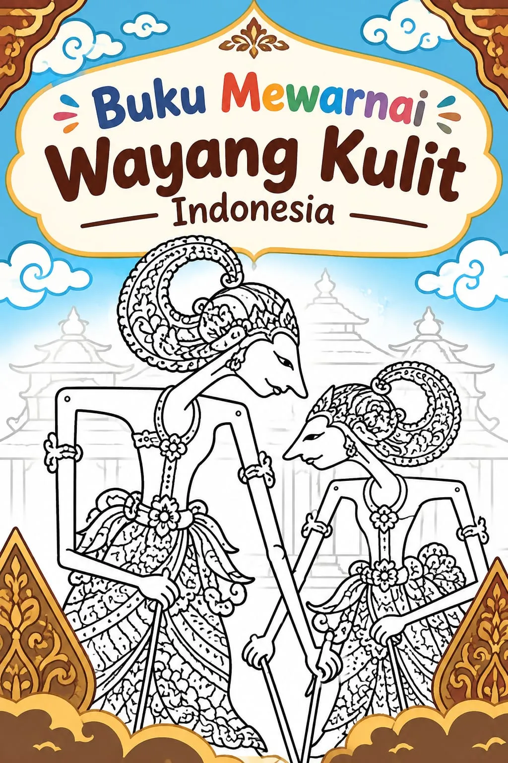 E-Book Mewarnai Wayang Kulit - Kreatif & Edukatif