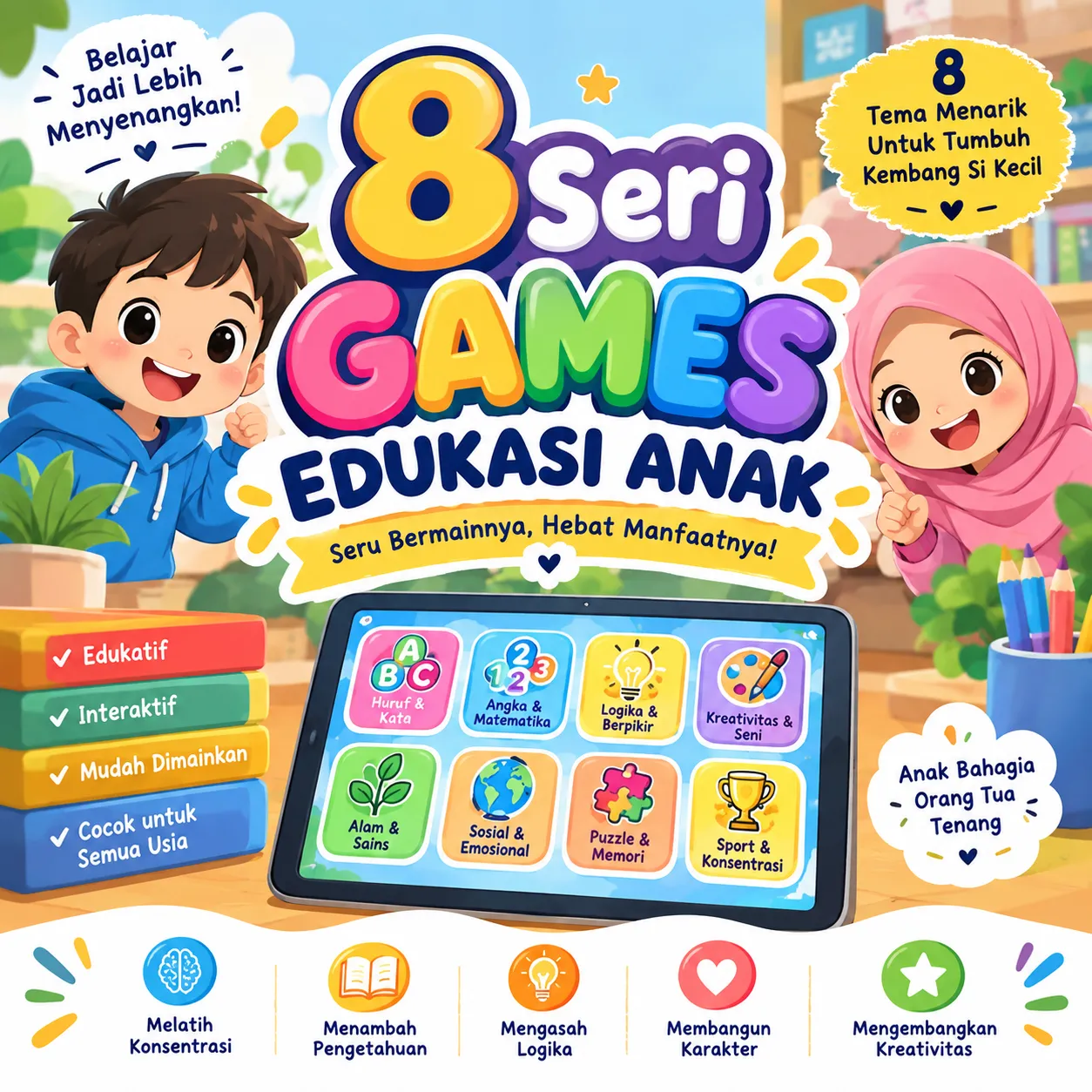 8 SERI GAMES EDUKASI ANAK